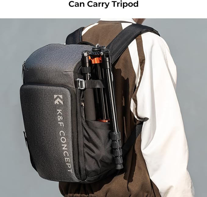 K&F CONCEPT Professional Camera Backpack, Large Photography Backpack Expandable