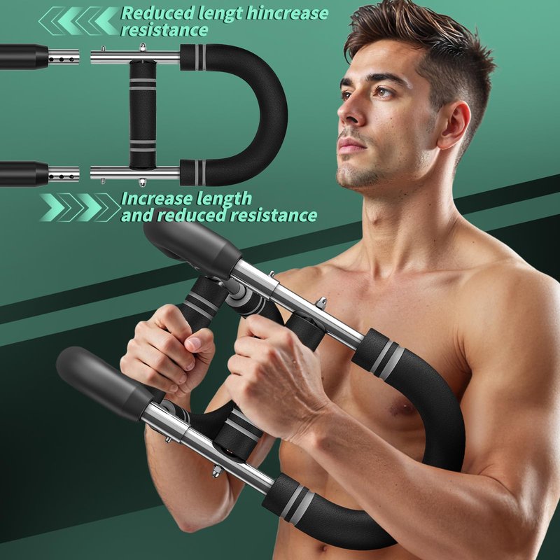 Vafada Twister Arm Trainer,40-120lbs Adjustable Chest Workout Equipment,Arm Chest Trainer for Men,Shoulder Muscle Training Portable Spring Resistance Detachable Home Fitness