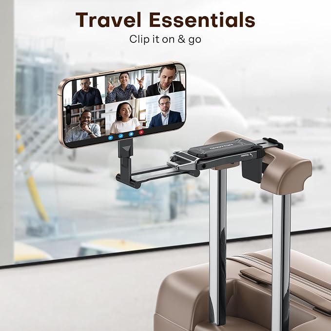 OMOTON TP02 360°Rotating for MagSafe Tripod, Adjustable Aluminum Magnetic Phone