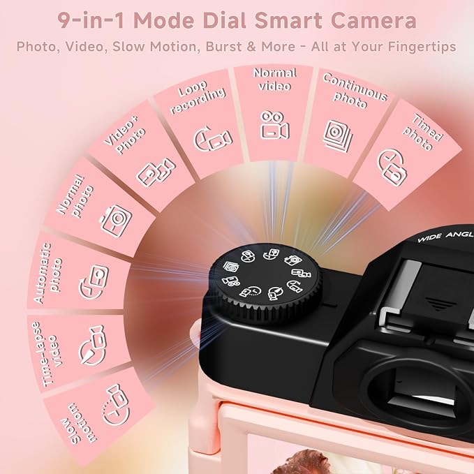 6K Digital Camera for Photography Autofocus, 64MP WiFi Vlogging Camera for
