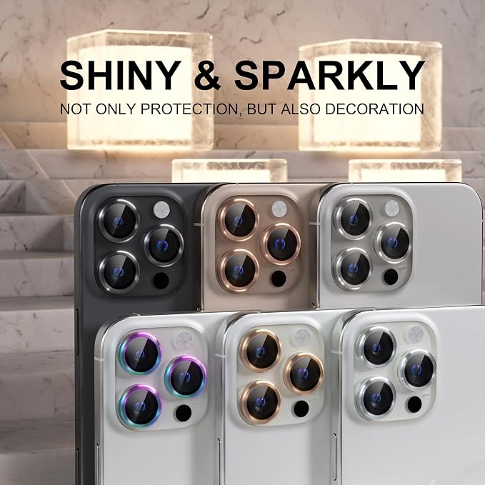 Choiche Compatible for iPhone 16 Pro/iPhone 16 Pro Max Camera Lens Protector