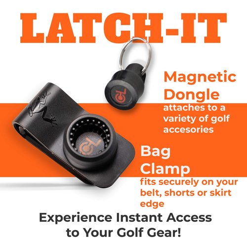 Frogger Golf Magnetic Belt Latch-It Accessory Attachment System - Secure & Quick Golf Gear Access, Hands-Free Equipment Management, Award-Winning Technology for Belts, Shorts, Skorts