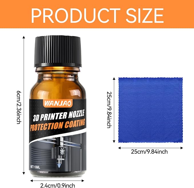 3D Printer Nozzle Protection Coating, 3D Printer Nozzle Cleaner High Temperature