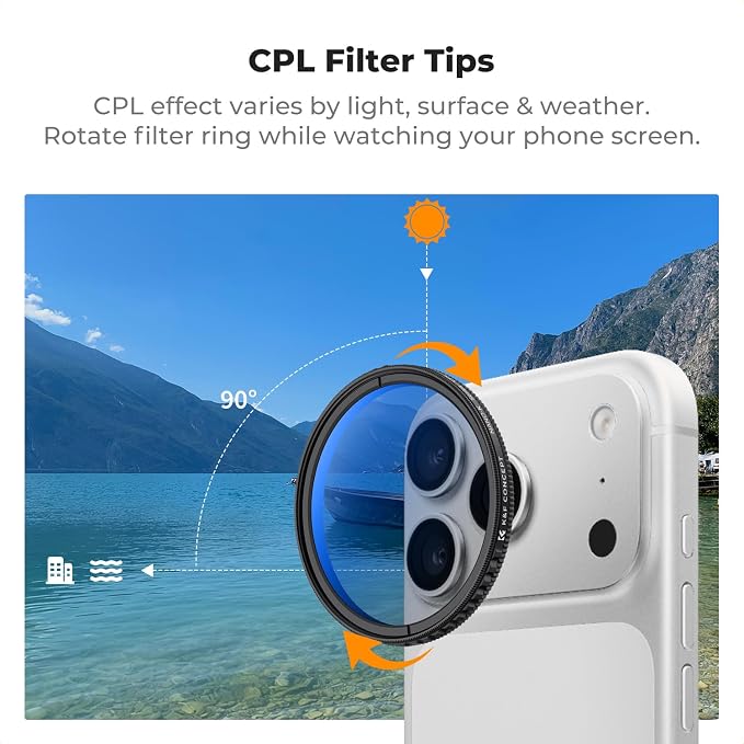 K&F CONCEPT FA301 Snap-On CPL Filter