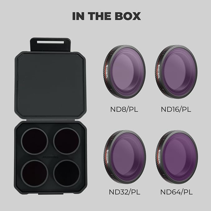 Freewell Bright Day Filter Kit for DJI Osmo Nano – ND8/PL, ND32/PL & ND64/PL