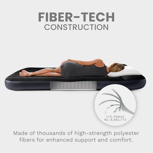 Intex Dura-Beam Air Mattress - Standard Pillow Rest with Fiber-Tech Construction | Comfortable Sleep