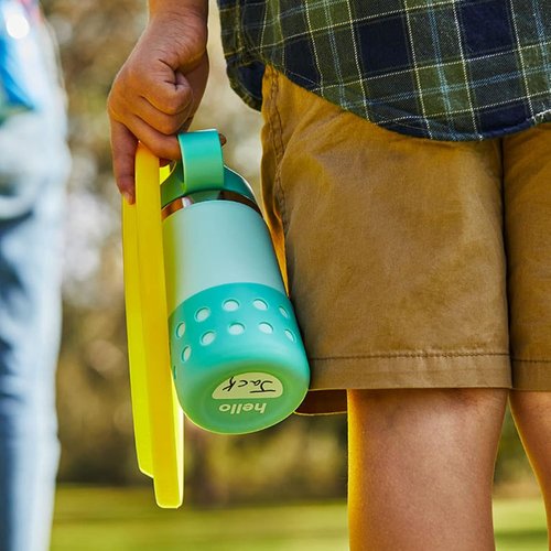 Hydro Flask 20 Oz Kids Wide Mouth Water Bottle - Straw Cap & Boot in Peony Color
