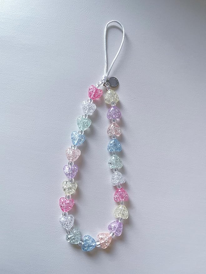 Drawwind Phone Charm Beaded Wristlet Strap Universal Cell Phone Lanyard Cute