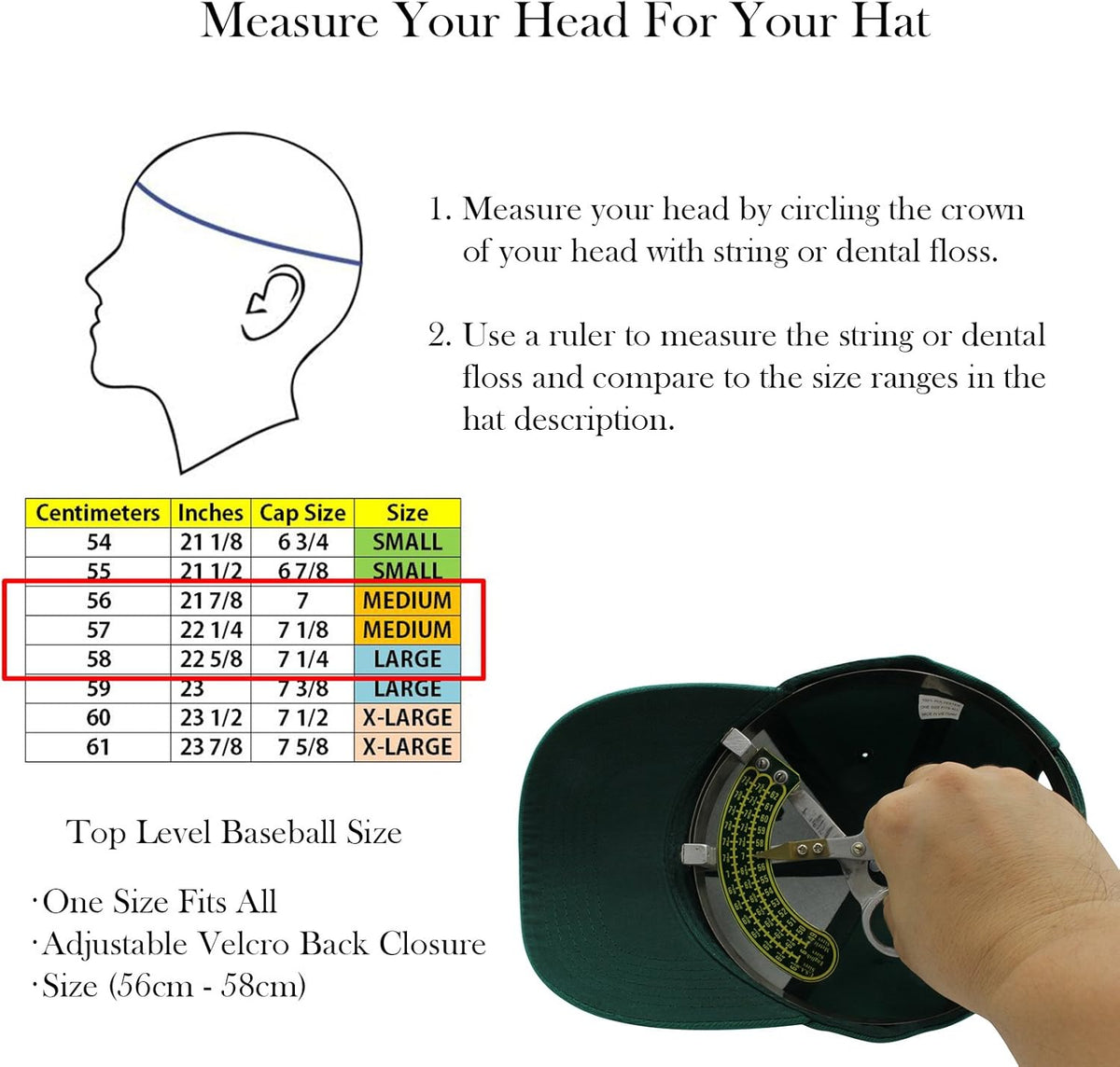 Top Level Baseball Cap - Classic Adjustable Hat for Men and Women | Versatile Plain Design