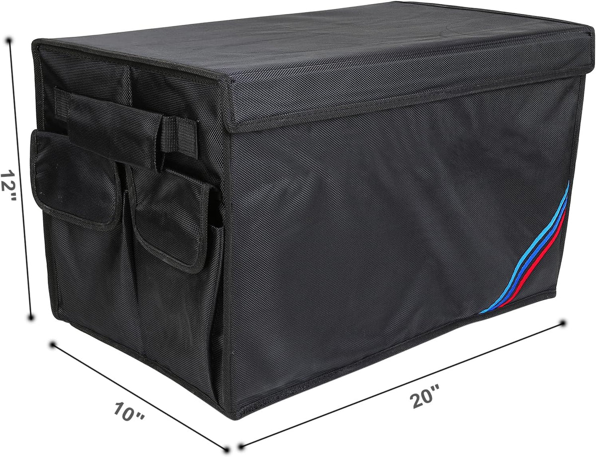Non-slip Car Organizer, Multi-Use Collapsible Car Storage Box, Portable Auto Cargo Storage Bin for Car SUV Truck, Waterproof Outdoor Camping Picnic Storage Container,