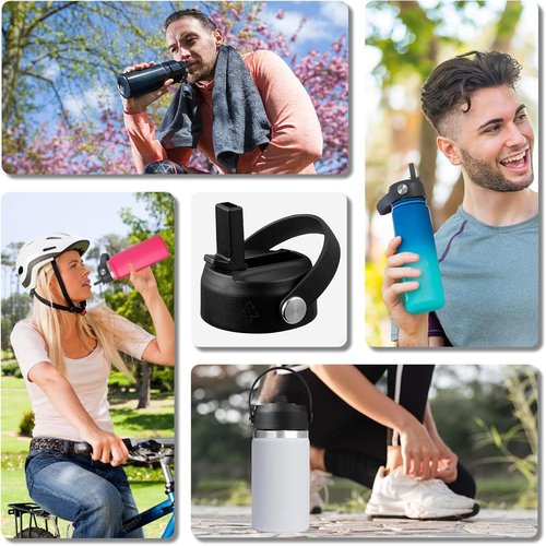 Hydro Flask Flex Straw Lid - Replacement Lid with Handle for 20/32/40 oz Water Bottles