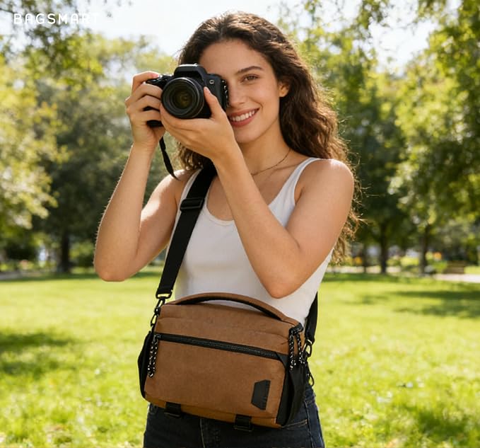 BAGSMART Small Camera Sling Bag
