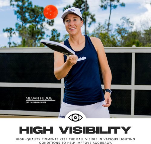 Franklin Sports X-40 Outdoor Pickleballs - Official USA Pickleball Ball | Regulation Size for Tournaments