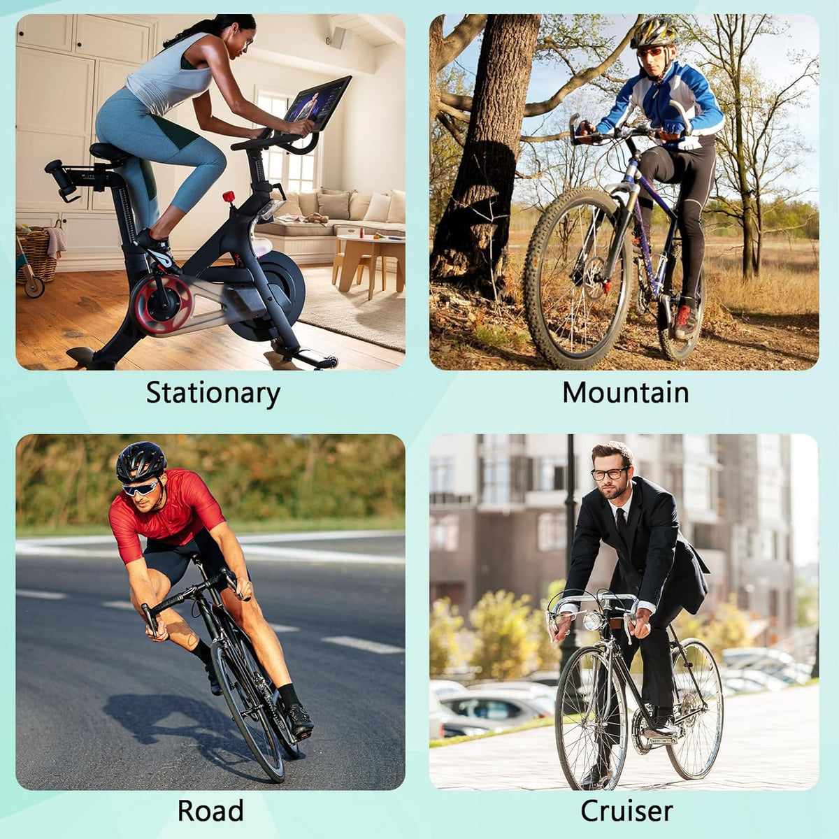 Zacro Bike Seat Cushion - Padded Gel Cover for Men & Women | Fits Peloton, Spin & Mountain Bikes