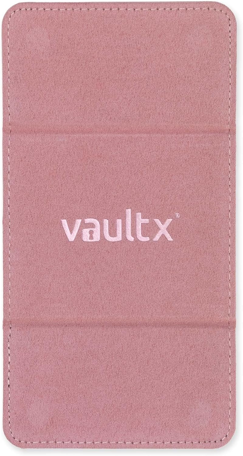 Vault X Trading Card Deck Box - Premium Exo-Tec Material, Holds 100+ Sleeved Cards | Detachable Magnetic Lid (Pink)