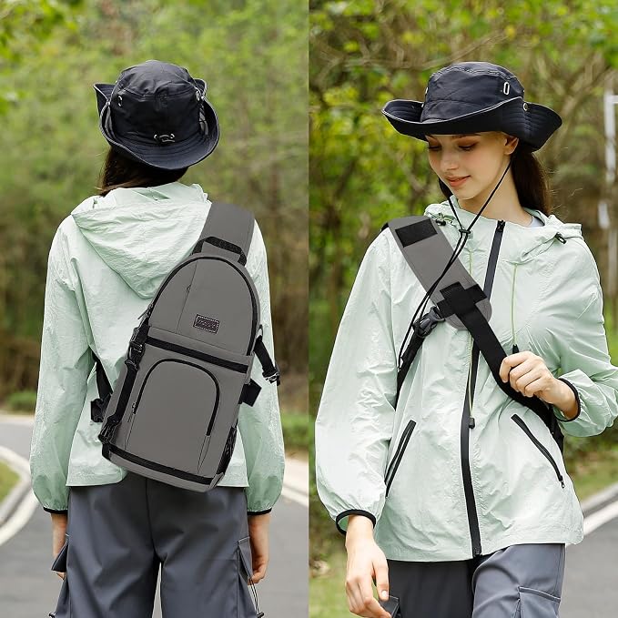 MOSISO Camera Sling Bag, DSLR/SLR/Mirrorless Camera Case Shockproof Photography
