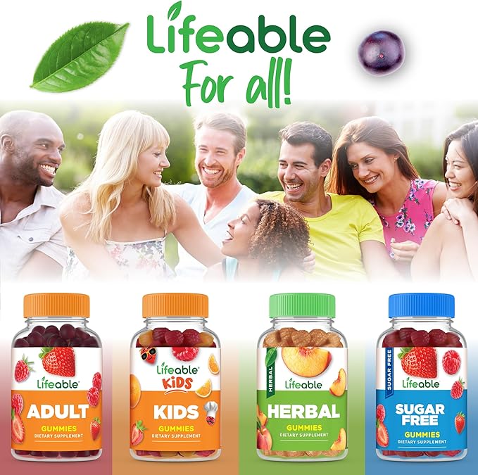 Magnesium Citrate Gummies | 250mg Elemental Magnesium from 2,130mg Magnesium Citrate | Great Tasting Magnesium Supplement | Stress Relief Support for Adults | 90 Magnesium Gummies | Lifeable