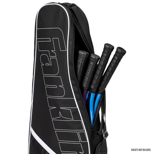 Franklin Sports Tennis Racket Bag - Tennis Shoulder Bag for Men + Women - Holds (4) Rackets + Equipment for Practice + Matches - Travel + Storage Case with Fence Hook