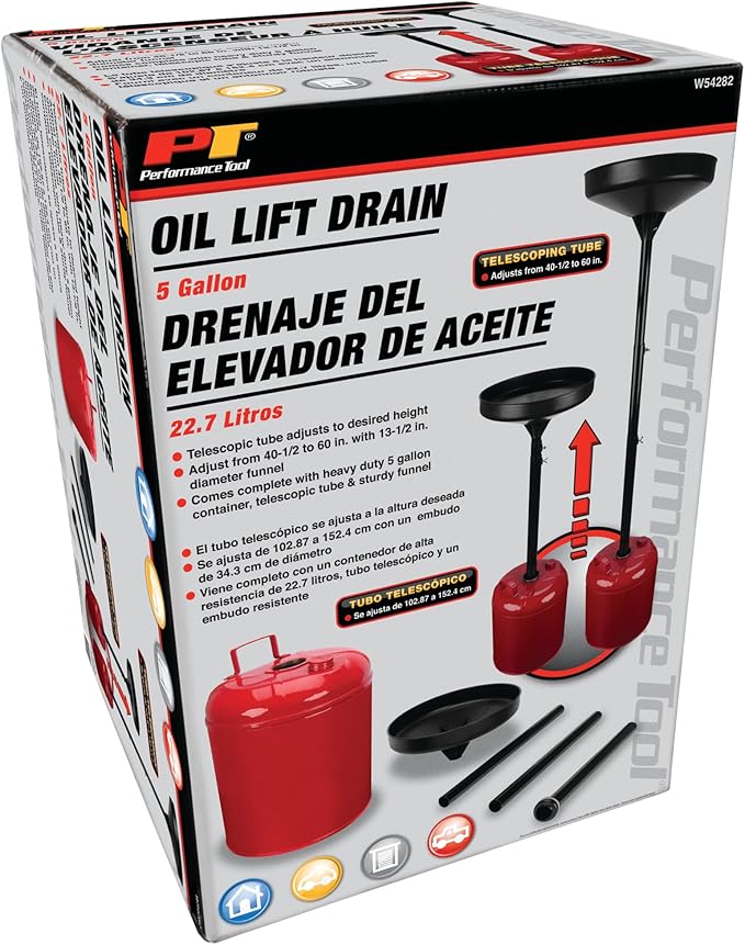 Performance Tool W54282 5-Gallon Oil Lift Drain
