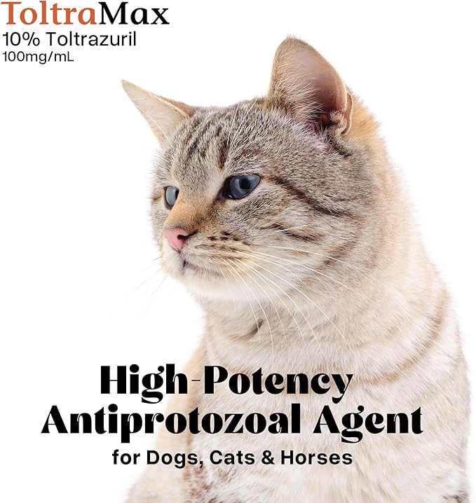 Toltrazuril 10.0% for Horses, Dogs, Cats, 60mL/2 Ounce, for Non-Food Chain Animals