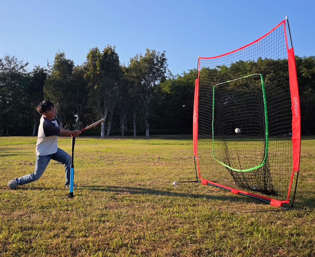 TARUMG Portable Baseball Batting Tee - Adjustable Height 25-47 Inches | Heavy-Duty Design for All Ages