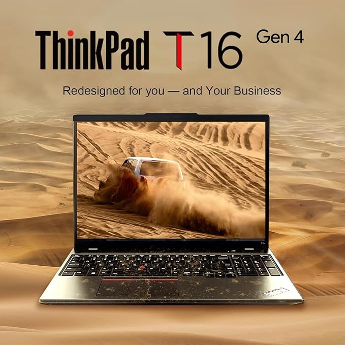 Lenovo ThinkPad T16 Gen 4 Business Laptop 16 FHD+ Display, Intel Ultra 5-225U (Beats i7-1355U), 16GB DDR5 RAM, 512GB SSD, 5MB Webcam, Fingerprint, Backlit KB, WiFi 6E, RJ-45, Win 11 Pro