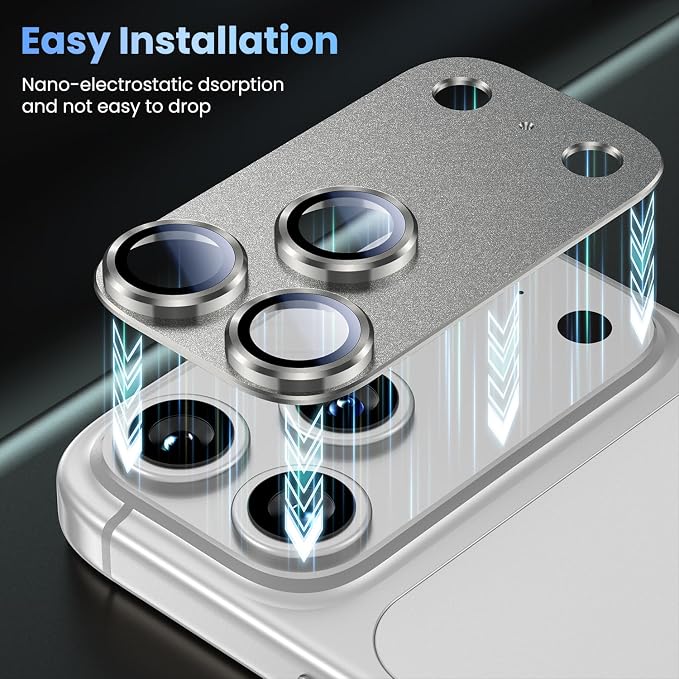 Uyiton Compatible with iPhone 17 Pro Max Camera Lens Protector