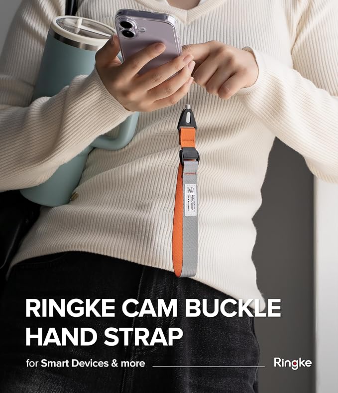 Ringke Cam Buckle Hand Strap Secure Anti-Theft, Anti-Drop Phone Strap