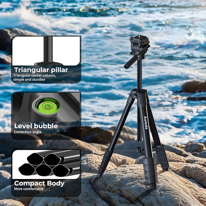 Camera Tripod 61" Lightweight Auminum Tripod