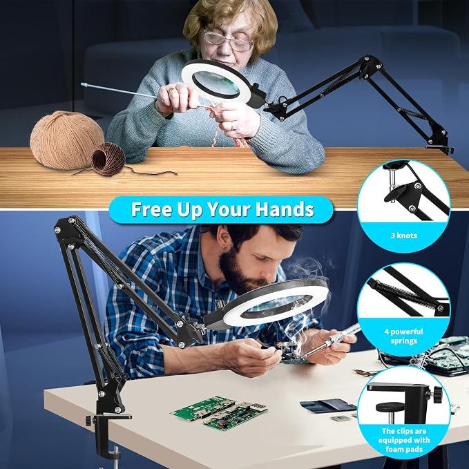 KIRKAS 12X Magnifying Glass