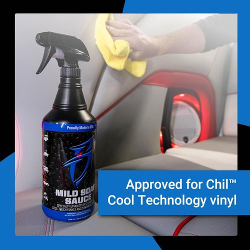 Bling Sauce Upholstery & Vinyl Cleaner - Premium Mild Soap with UV Inhibitors | 32 oz for Boats, Cars, RVs