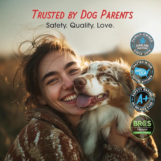 Farmland Traditions Filler Free Dogs Love Turkey & Sweet Potato Premium Jerky Treats for Dogs, 6 oz. Bag