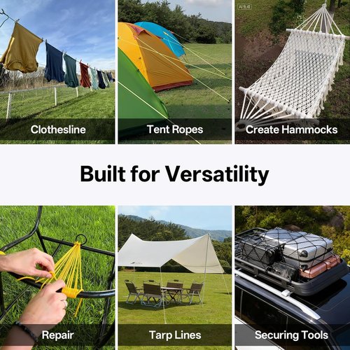 1200 Paracord Rope - 4.4mm 14 Strand Nylon for Outdoor Camping & DIY Projects | Camo Green 100FT