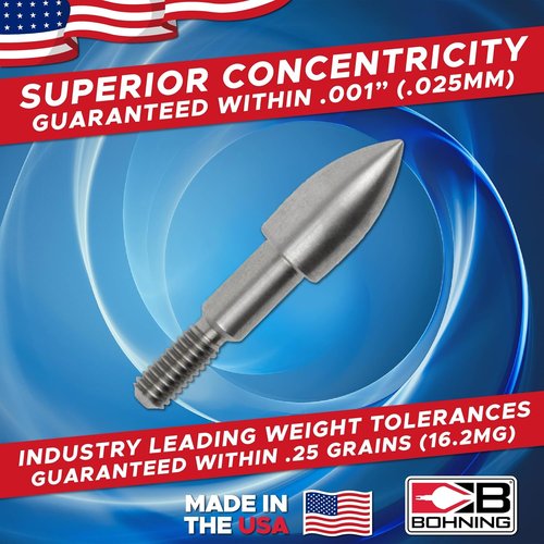 Bohning Screw-In Bullet Point - Precision Archery Accessory for Enhanced Accuracy
