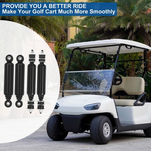 Golf Cart Front and Rear Shock Absorbers for Club Car DS G&E 1988-2011 Precedent G&E 2004-up, 1014235 1014236 1010991 1015813 1013164(4pcs)