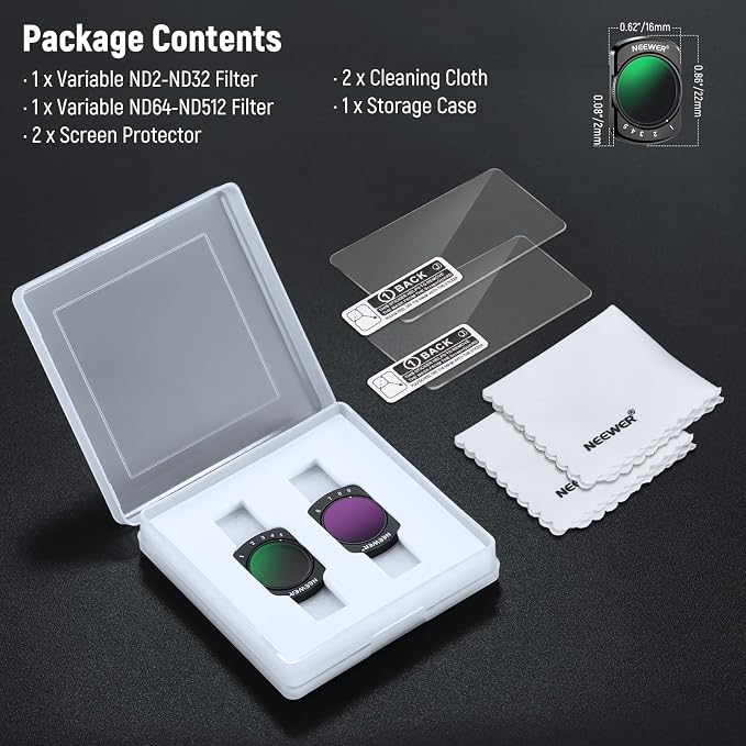 NEEWER Variable ND Filter Set Compatible