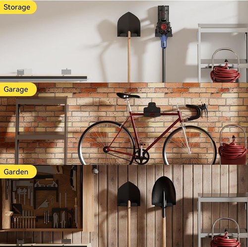 JNIHEEP Garage Organizer - Wall-Mounted Trimmer Rack for Power Tools | Holds Weed Whackers & Hedge Trimmers