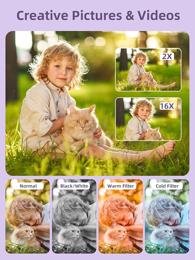 Digital Camera FHD 1080P, Camkory Point and Shoot Digital Cameras