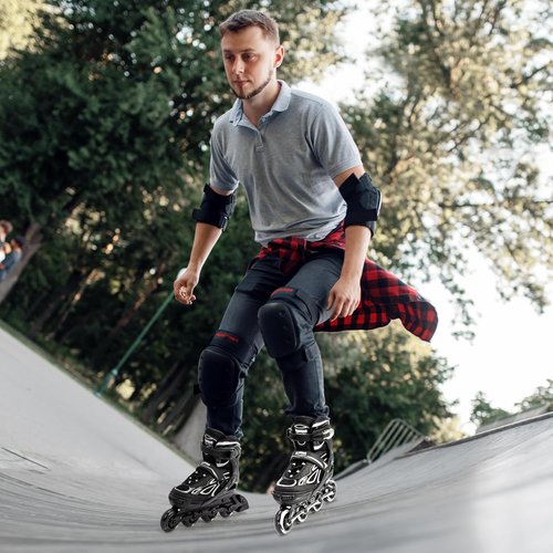 2PM SPORTS Adjustable Flashing Inline Skates - Light-Up Wheels for Kids & Adults | Fun & Colorful