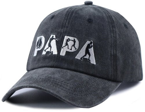 Boxing Gifts for Men, Boxing Accessories Pappy Baseball Cap, Classic Papa Hat, Christmas Fathers Day Birthday Gifts for Dad Grandpa Bro Black