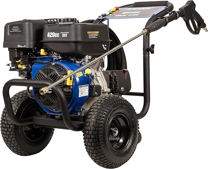 Westinghouse WPX4400 Gas Pressure Washer, 4400 PSI and 4.2 GPM, Spray Gun and Wand, 5 Nozzle Set, for Cars/Fences/Driveways/Homes/Patios/Furniture