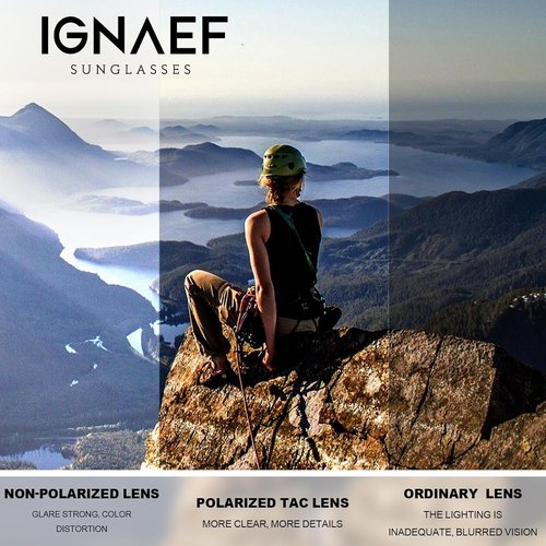 IGnaef Polarized Sport Sunglasses - Women's Wrap-Around Style for Running, Driving & Golf | IF3080