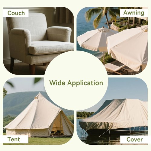Besezx Canvas Repair Patch - Waterproof Self-Adhesive Fabric Tape | 7.87x5.9 Inches, 8PCS for Outdoor Gear