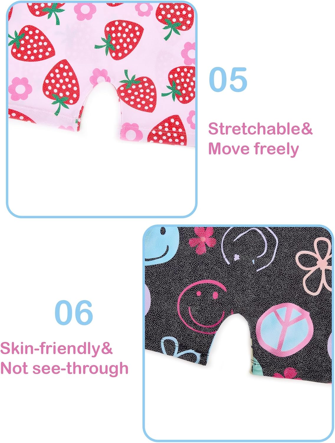 Skiennix Gymnastics Leotards for Girls - Sparkly 2-Pack Biketards with Matching Hair Scrunchies