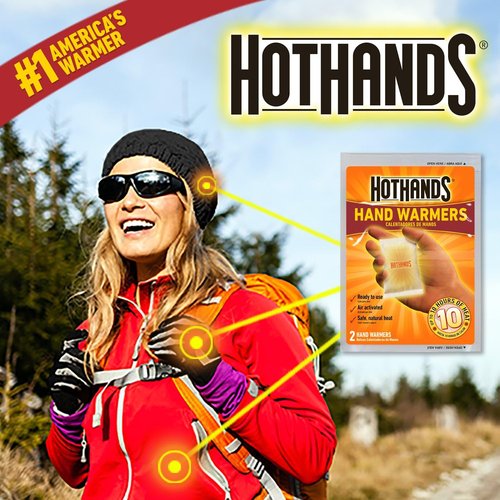 HotHands Hand Warmers - Natural Odorless Air Activated Heat - Lasts Up to 10 Hours - 40 Pair Pack