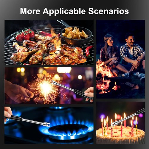 KTEBO Plasma Arc Electric Lighters - Rechargeable USB Long Reach for Candles & BBQ | Windproof Design - 2 Pack