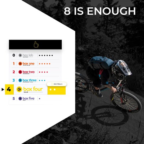 Box Four 8 Speed Bike Cassette 11-42T Black Fits Standard HG Hubs 9/10/11 Speed Cassette for Mountain Bike, Lightweight Bicycle MTB Cassettes, Compatible Bike Cassettes