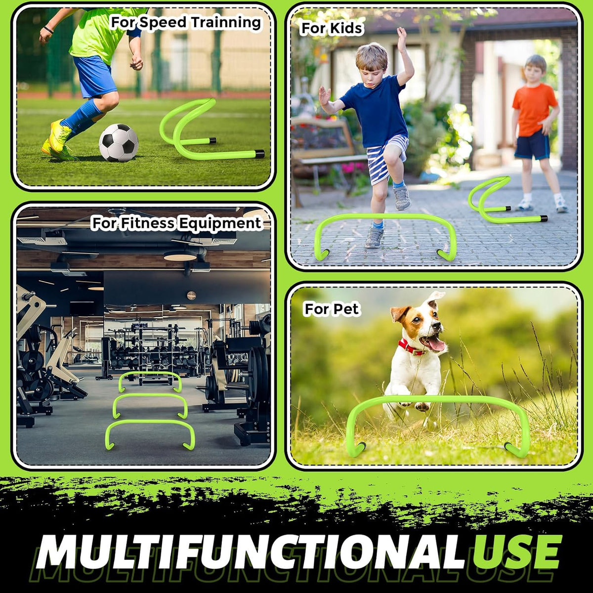 Wettarn 30 Pcs Agility Training Hurdles - 6" Speed Hurdles for Kids & Athletes | Indoor & Outdoor Sports