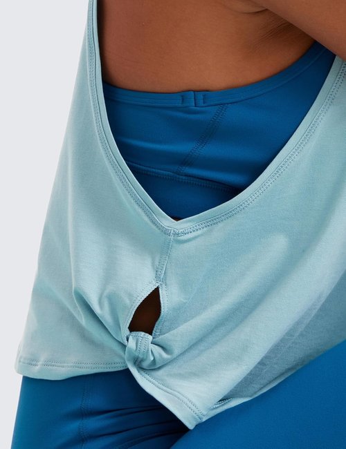 CRZ YOGA Pima Cotton Tank Tops for Women - Loose Crop Sleeveless Workout Shirt | Athletic Gym Wear