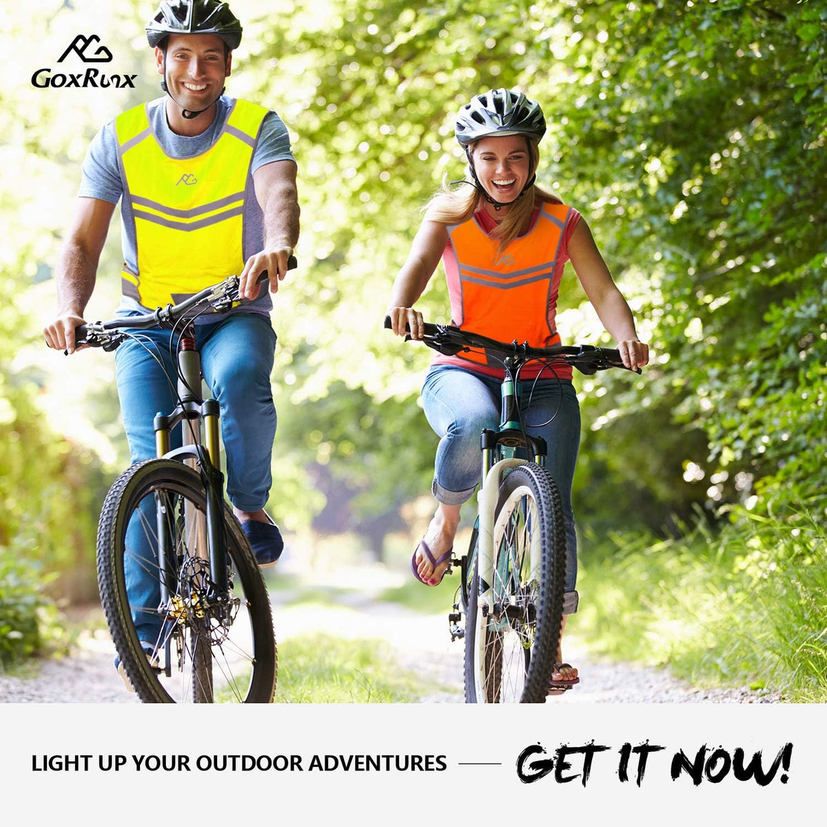 Skiennix Reflective Running Vest - High Visibility Safety Gear for Night Cycling & Motorcycle Riding